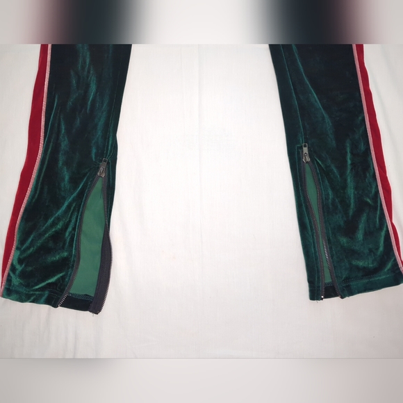 Hudson Outerwear Green Velvet Women's Track Pants Size Small 100% Polyester - Picture 7 of 13